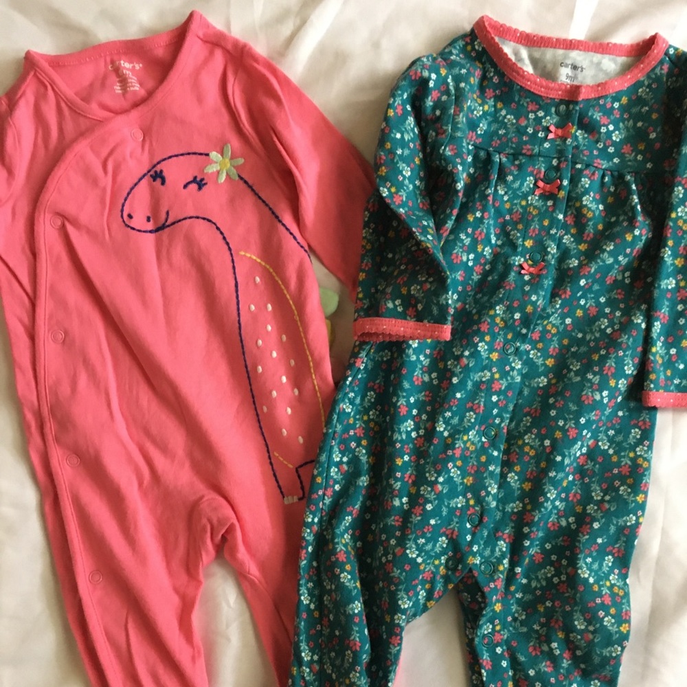 🥰 Baby pajamas for baby girls. Sz: 6m, 9m❤️